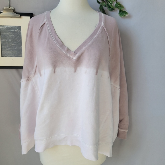 Free People Mystic Ombre Oversized Pullover Sweatshirt XS - Picture 1 of 16